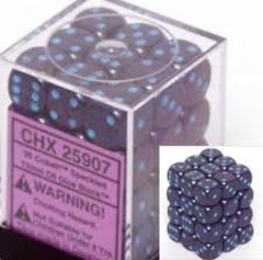 36 D6 Dice Block - 12mm Speckled Cobalt - CHX25907